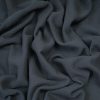 ORGANIC DOUBLE GAUZE BASIC DARK GREY
