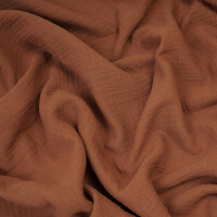 ORGANIC DOUBLE GAUZE BASIC NOUGAT BROWN