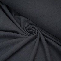 ORGANIC DOUBLE GAUZE PLUMETI GRAPHITE GREY