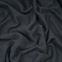 ORGANIC DOUBLE GAUZE PLUMETI GRAPHITE GREY