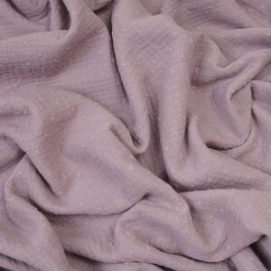 ORGANIC DOUBLE GAUZE PLUMETI LAVENDER