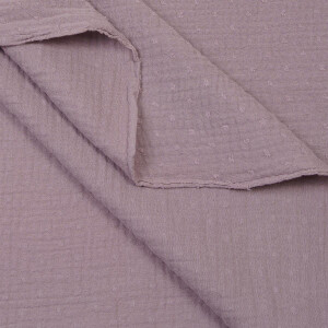 ORGANIC DOUBLE GAUZE PLUMETI LAVENDER