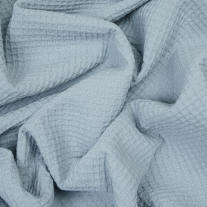 ORGANIC WAFFLE BRAIDED LIGHT BLUE