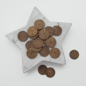 COCONUT BUTTON FUNNY FACES FRIIS 23 mm