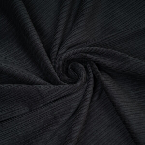 CORDUROY HIGH-LOW BLACK