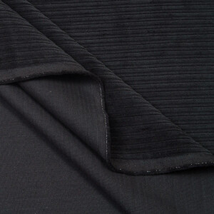 CORDUROY HIGH-LOW BLACK
