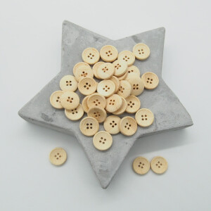 BAMBOO BUTTON NATURE 15 mm