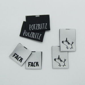 WOVEN LABEL SET STOLZ WIE BOLLE