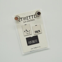 WOVEN LABEL SET STOLZ WIE BOLLE