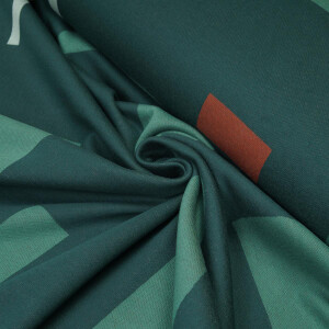 ORGANIC JACQUARD ELEMENTS BOTTLE GREEN