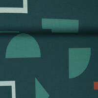 ORGANIC JACQUARD ELEMENTS BOTTLE GREEN