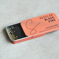 REGULAR BLACK PINS 100 pc