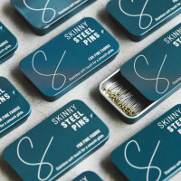 SKINNY STEEL PINS 100 pc