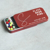 GLASS HEAD PINS 49 mm (40 pc)