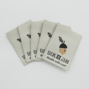 WOVEN LABEL ACORN (5 pcs)