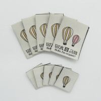 WOVEN LABEL SET AIRBALLOONS (10 pcs)