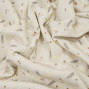 ORGANIC RIB JERSEY BLOSSOM CREME