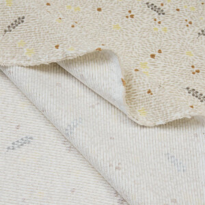 ORGANIC RIB JERSEY BLOSSOM CREME