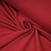 ORGANIC FRENCH TERRY BRUSHED POMEGRANATE RED