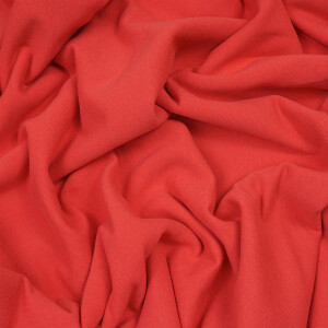 ORGANIC FRENCH TERRY BRUSHED POPPY RED