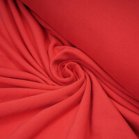 ORGANIC FRENCH TERRY BRUSHED POPPY RED