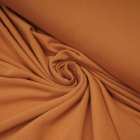 ORGANIC FRENCH TERRY BRUSHED AMBER BROWN