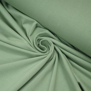 ORGANIC JERSEY BASIC SMOKE GREEN