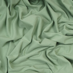 ORGANIC JERSEY BASIC SMOKE GREEN
