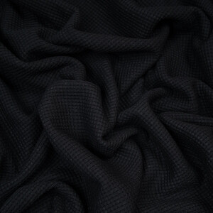 ORGANIC WAFFLE JERSEY COAL BLACK