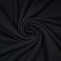 ORGANIC WAFFLE JERSEY COAL BLACK