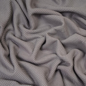 ORGANIC WAFFLE JERSEY DOVE GRAY