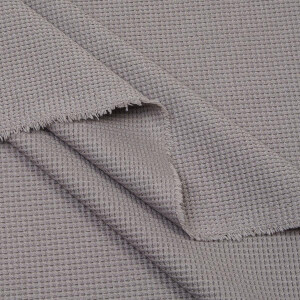 ORGANIC WAFFLE JERSEY DOVE GRAY