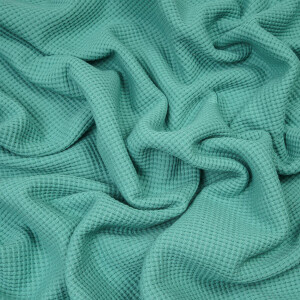 ORGANIC WAFFLE JERSEY SEA GREEN