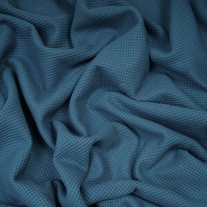 ORGANIC WAFFLE JERSEY STEEL BLUE