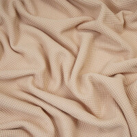ORGANIC WAFFLE JERSEY PEACH SAND