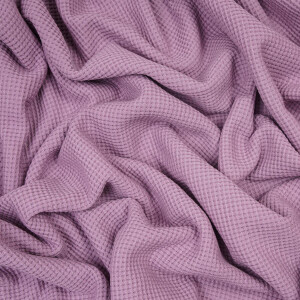 ORGANIC WAFFLE JERSEY DUSTY MAUVE