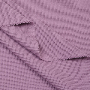 ORGANIC WAFFLE JERSEY DUSTY MAUVE