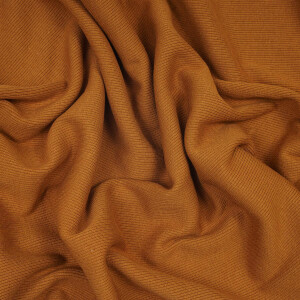 ORGANIC RIB 2X2 AMBER BROWN