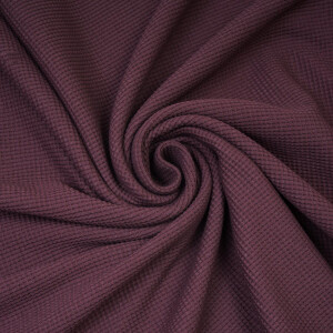 ORGANIC WAFFLE JERSEY RED GRAPE