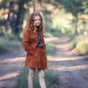 FINE RIB CORDUROY UMBER BROWN