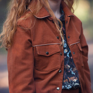 FINE RIB CORDUROY UMBER BROWN