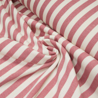 ORGANIC RIB JERSEY VERTICAL RASPBERRY