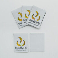 WOVEN LABEL BANANA (5 pcs)