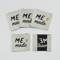 WOVEN LABEL ME MADE BEIGE (5 pcs)