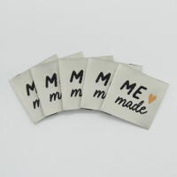 WOVEN LABEL ME MADE BEIGE (5 pcs)