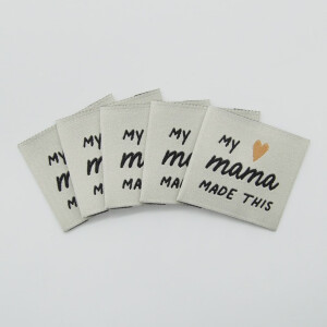 WOVEN LABEL MY MAMA MADE THIS (5 pcs)