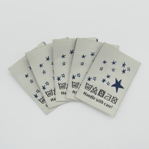 WOVEN LABEL STARS (5 pcs)