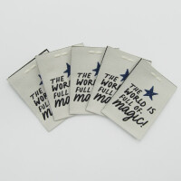 WOVEN LABEL STARS (5 pcs)