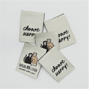 WOVEN LABEL MONKEY (5 pcs)