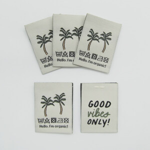 WOVEN LABEL PALMS (5 pcs)